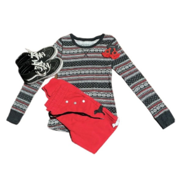 NWOT rare HTF PINK Victoria’s Secret red dog print joggers sweatpants size xs - Picture 13 of 13